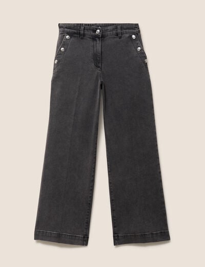Jean denim gris femme