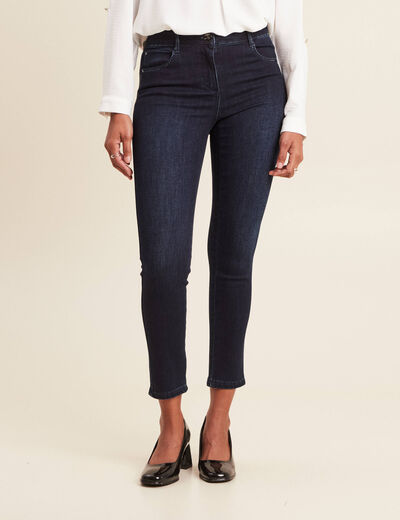 Jean ajusté 7/8ème denim brut femme