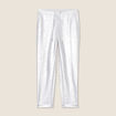 Pantalon jogging métallisé gris argent femme