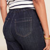 Jean large à coulisse denim brut femme