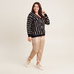 Pull manches longues noir femme