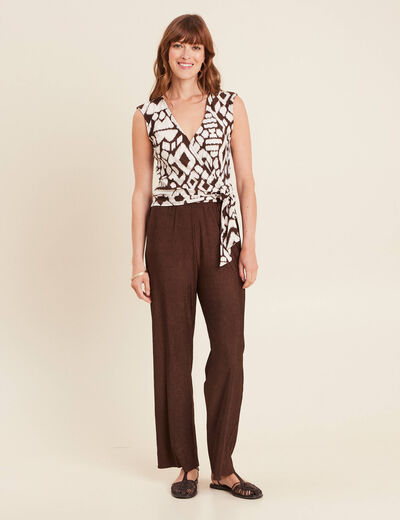 Combinaison marron femme