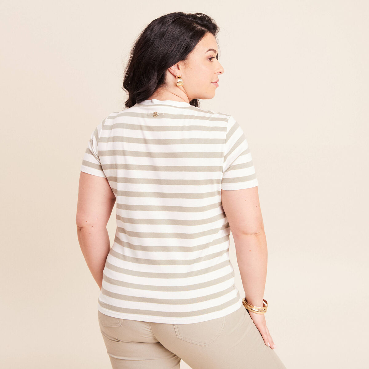 T-shirt manches courtes vert femme