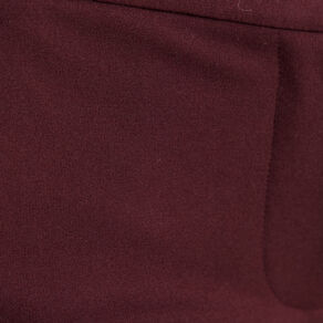 Pantalon chino ajusté 7/8ème bordeaux femme
