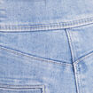 Jean coupe bootcut taille haute denim bleach femme