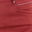 Pantalon coupe ajust&eacute;e taille haute orange fonc&eacute; femme