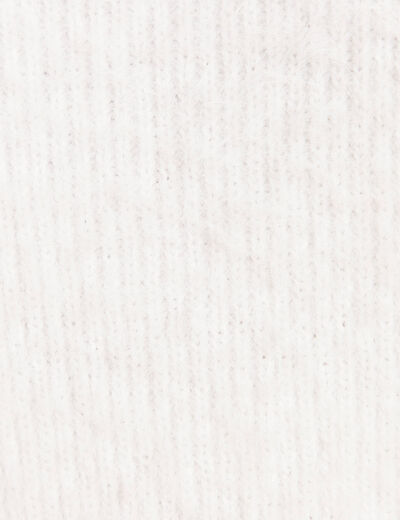 Pull manches longues blanc femme