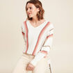 Pull manches longues ecru femme
