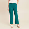 Pantalon flou cargo 7/8ème vert femme