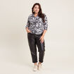 Chemise manches longues noir femme