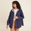 parka cintrée réversible à capuche beige femme