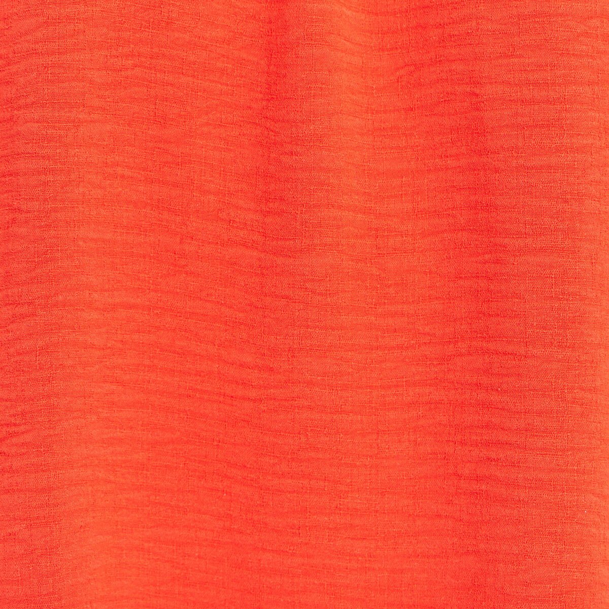 Robe courte &eacute;vas&eacute;e manches courtes orange fonc&eacute; femme