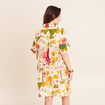 Robe droite courte manches courtes multicolore femme