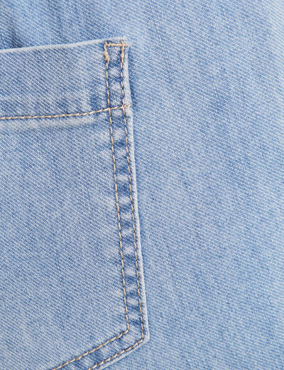 Pantalon jogpant 7/8ème en coton denim double stone femme