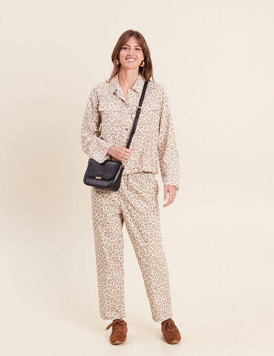 Chemise esprit veste blanc femme