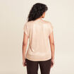 T-shirt manches courtes couleur or femme