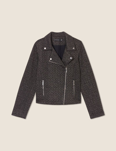 Veste cintrée zippée couleur cuivre femme