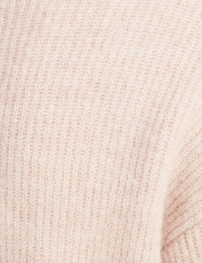 Gilet manches longues beige femme