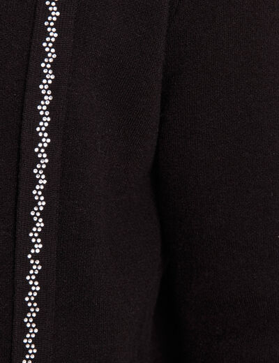 Veste à capuche noir femme