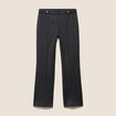 Pantalon vichy taille standard gris anthracite femme
