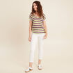 T-shirt manches courtes prune femme