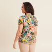 T-shirt manches courtes bleu ciel femme