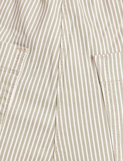 Pantalon coupe mom 7/8&egrave;me vert femme