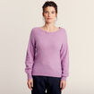Pull manches longues violet femme