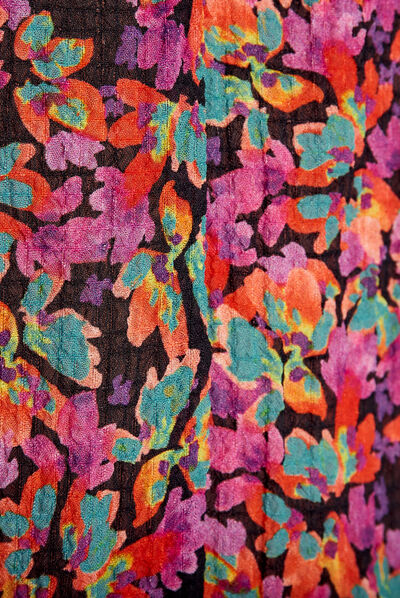 Blouse manches courtes multicolore femme