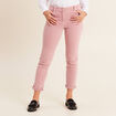 Jean ajusté 7/8ème 5 poches mauve femme