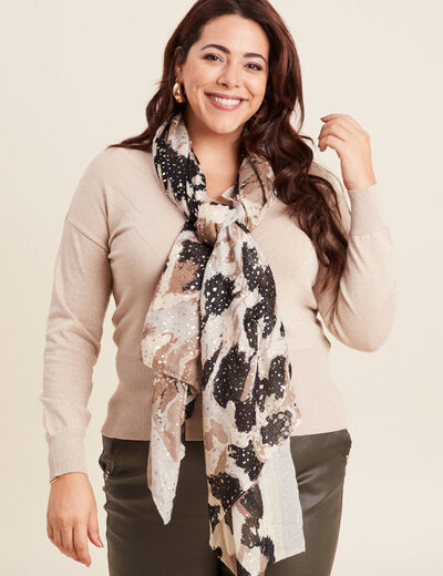 Foulard noir femme