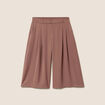 Jupe culotte marron femme