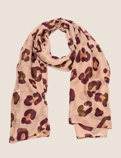 Foulard voile transparent 90x180 cm multicolore femme