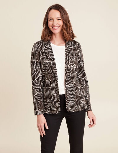 Veste doublée noir femme