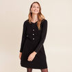 Robe courte &eacute;vas&eacute;e col v sans manches noir femme