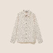 Chemise fluide manches longues blanc femme