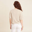 Gilet manches courtes couleur or femme