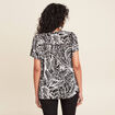 Blouse manches courtes noir femme
