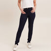 Jeans léger taille haute long denim brut femme