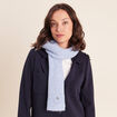 &Eacute;charpe denim snow gris femme