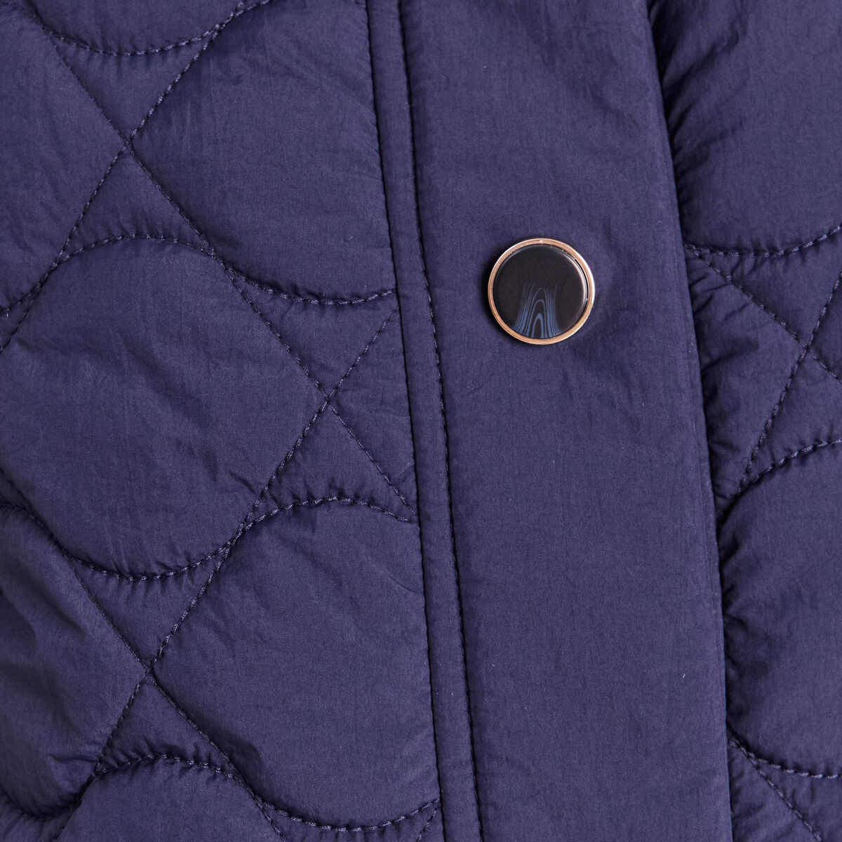 Doudoune l&eacute;g&egrave;re matelass&eacute;e bleu marine femme