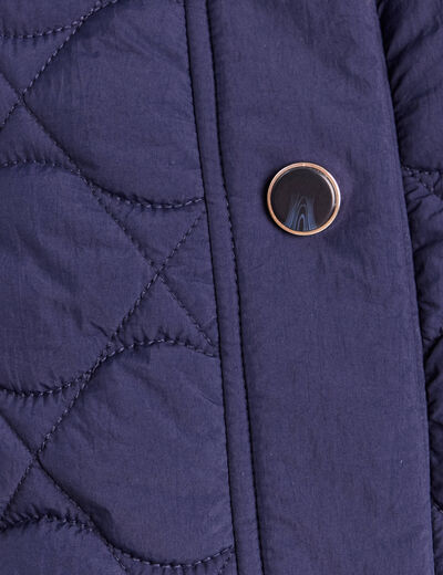 Doudoune l&eacute;g&egrave;re matelass&eacute;e bleu marine femme
