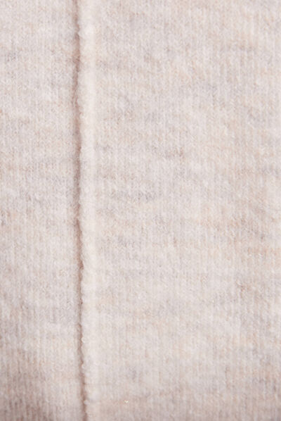 Pull long manches longues beige femme