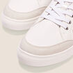 Tennis plates détails zippés blanc femme