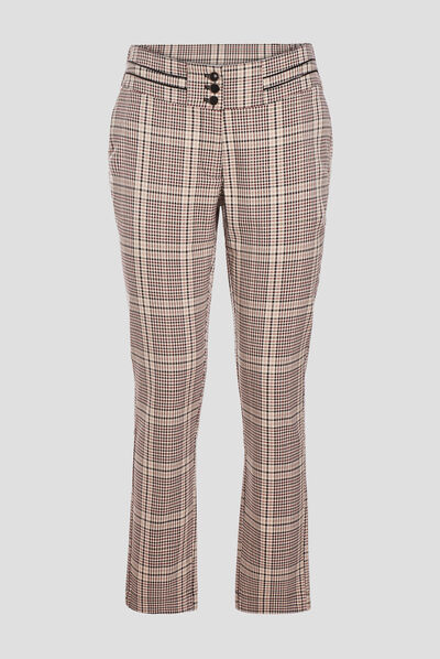 Pantalon droit ecru femme