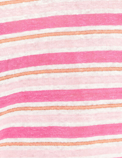 T-shirt manches courtes rose femme