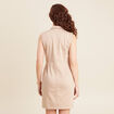 Robe droite réversible taupe femme