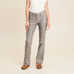 Pantalon bootcut réversible vert olive femme