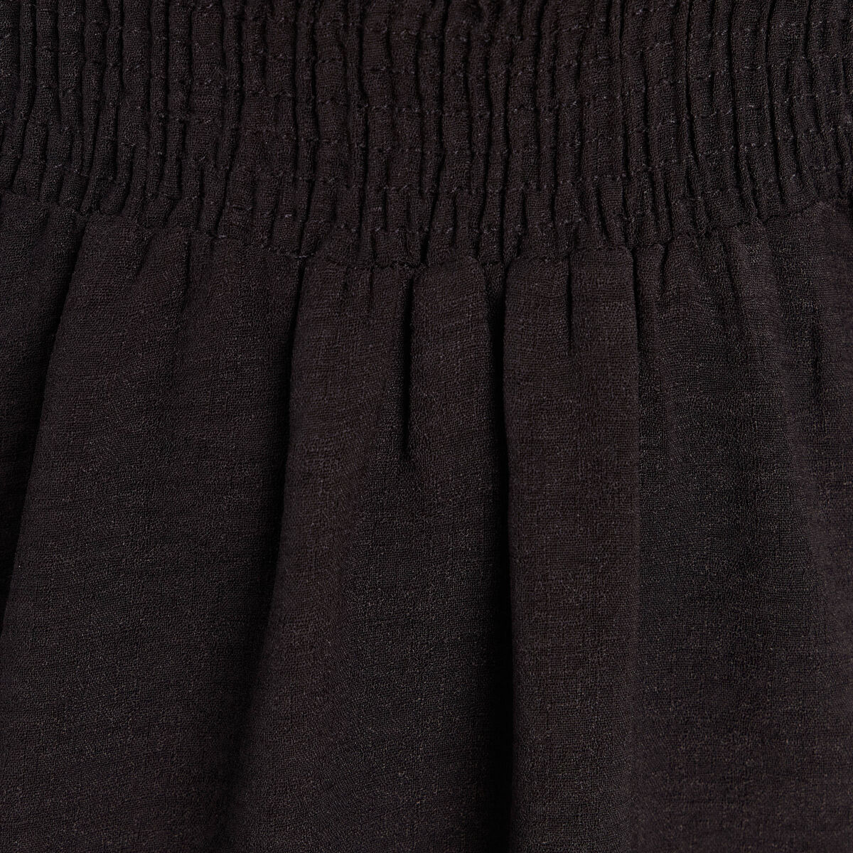 Robe longue &eacute;vas&eacute;e col v manches coudes noir femme