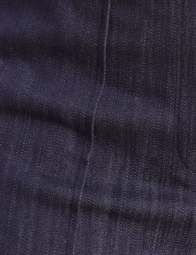 Jean cargo taille haute denim brut femme